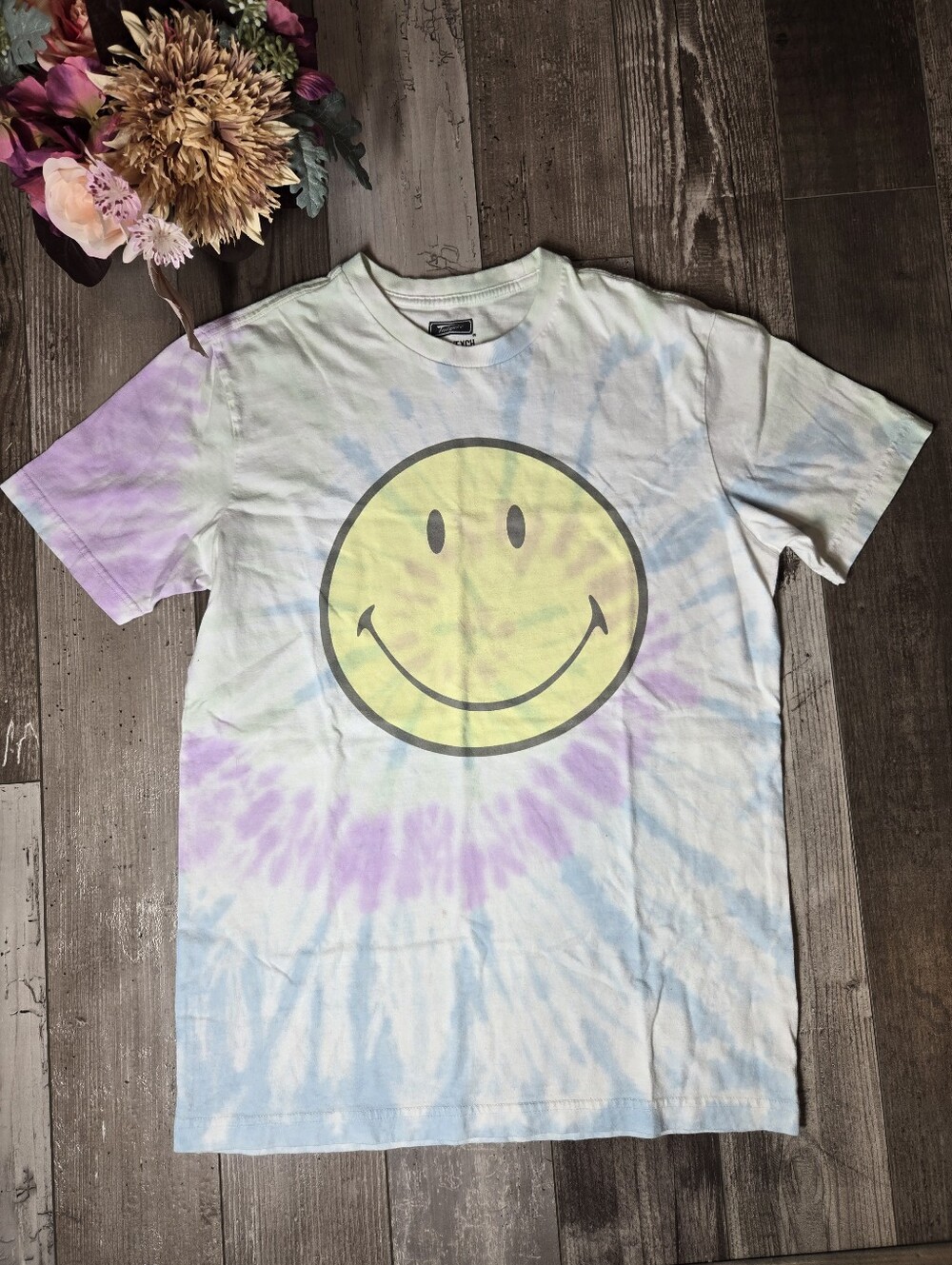 American Eagle Outfitters Tailgate Tie-Dye Smiley Face Tee – Women’s XS